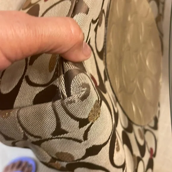 Coach Gold and Brown Tote Bag - Picture 14 of 16